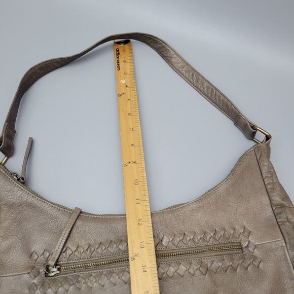 Day & Mood Anthropologie Brown Soft Leather Shoulder Bag Hobo Bag EUC - Picture 14 of 14